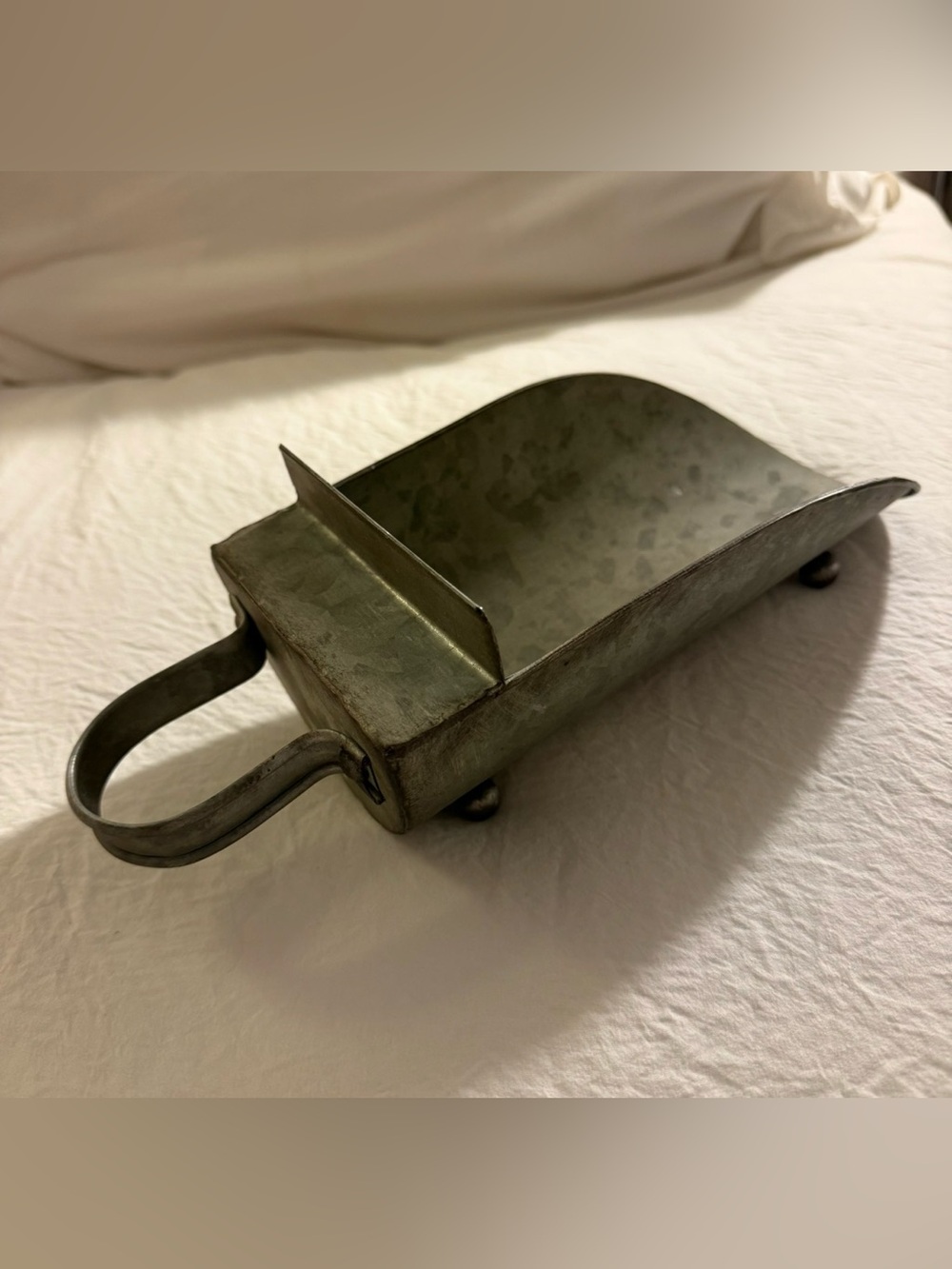 Vintage Galvanized Scoop Grain Feed Country Rustic Kitchen Decor